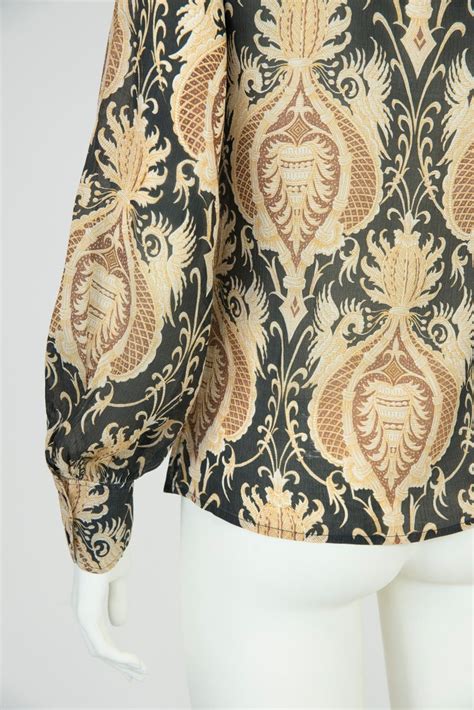 designer tops yves saint laurent|yves saint laurent blouse.